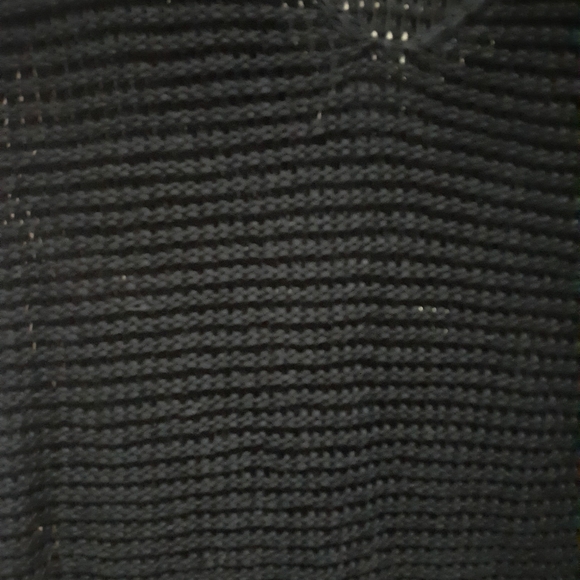 Lida Baday Women's Open Knit V-Neck Vest Black Size Medium - Picture 3 of 4